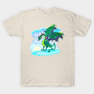 Green dragon on the cloud T-Shirt